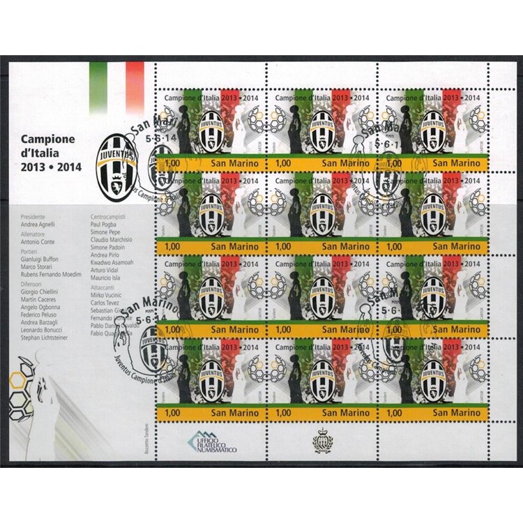 SAN MARINO 2014 Juventus campione d'Italia MF us