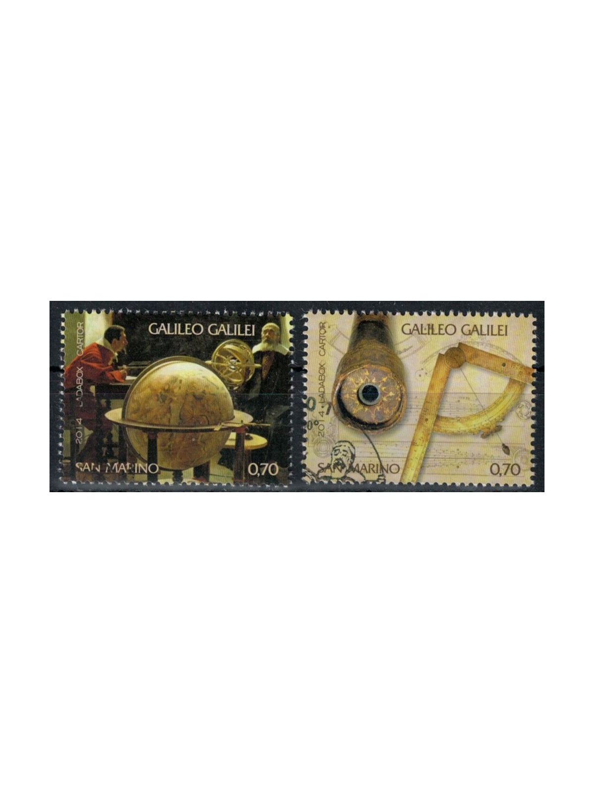 SAN MARINO 2014 Galileo Galilei 2v us