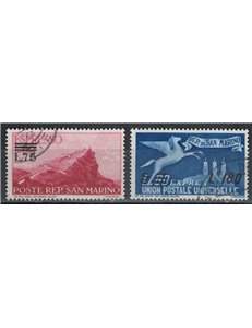 SAN MARINO 1957 Espressi 2v us