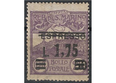 SAN MARINO 1927 Veduta di San Marino MNH**