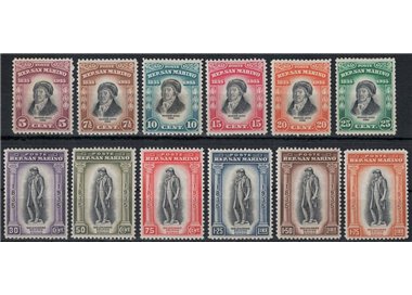 SAN MARINO 1935 Melchiorre Delfico 12v MNH**