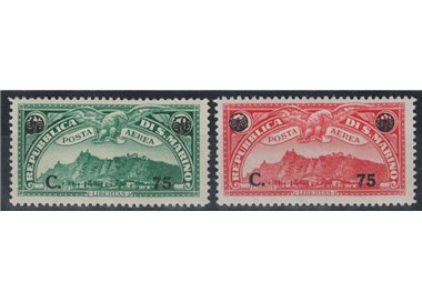 SAN MARINO 1936 Posta aerea 2v MNH**