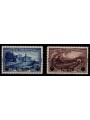 SAN MARINO 1936 Saint Francis (overprinted) 2v MNH**