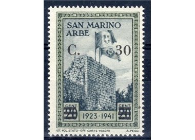 SAN MARINO 1942 Arbe soprastampato MNH**