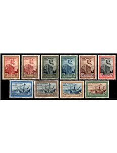 SAN MARINO 1942 Flag in Rab 10v MNH**