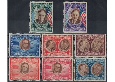 SAN MARINO 1947 Roosevelt (posta aerea) 8v MNH**