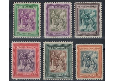 SAN MARINO 1947 Reconstruction 6v MNH**