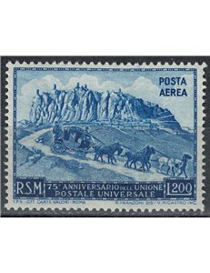 SAN MARINO 1950 Anniversario UPU (posta aerea) £ 200 da BF MNH**