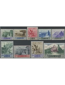 SAN MARINO 1950 Views (airmail) 9v MH*