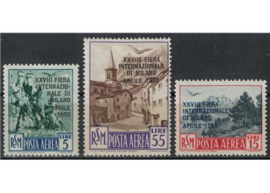 SAN MARINO 1950 Fiera di Milano (posta aerea) 3v MNH**