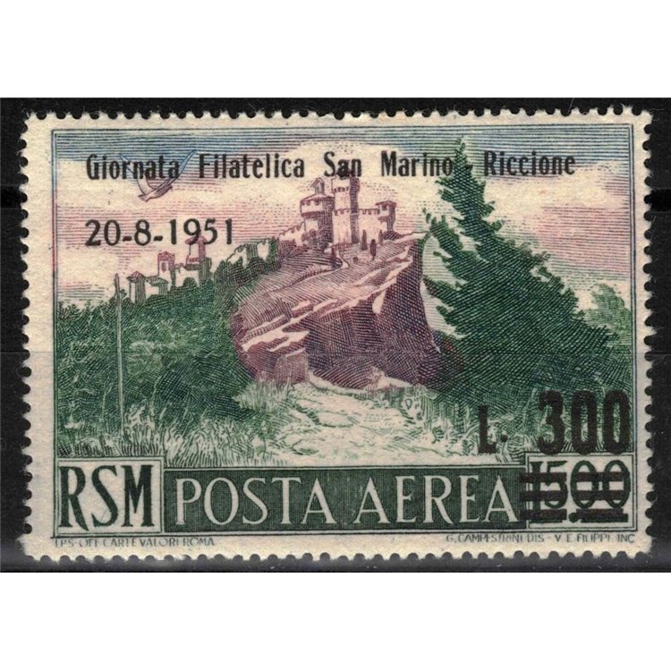 SAN MARINO 1951 Philatelic Day (Airmail) MNH**