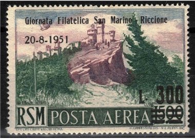 SAN MARINO 1951 Giornata filatelica (posta aerea) MNH**