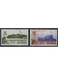 SAN MARINO 1952 Photogrammetric survey 2v MNH**