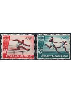 SAN MARINO 1955 Francobollo Olimpico (posta aerea) 2v MNH**