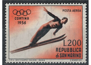 SAN MARINO 1955 Giochi olimpici invernali (posta aerea) MNH**