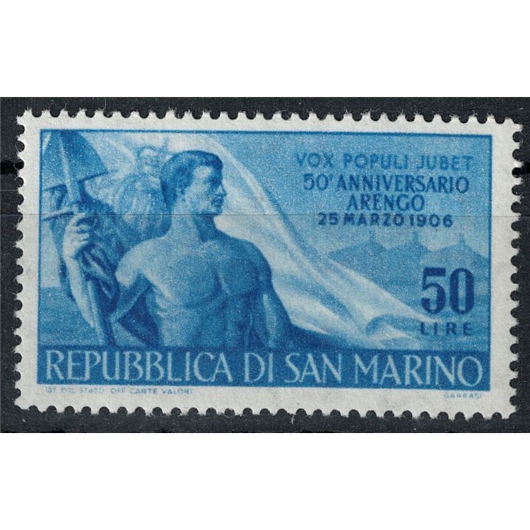 SAN MARINO 1956 Anniversary of the Arengo MNH**
