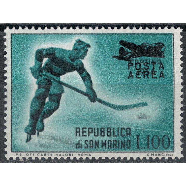 SAN MARINO 1956 Cortina overprinted (airmail) MNH**