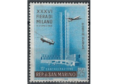 SAN MARINO 1958 Milan Fair (airmail) MNH**