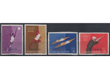 SAN MARINO 1960 Rome Olympics, Essay 4v MNH**