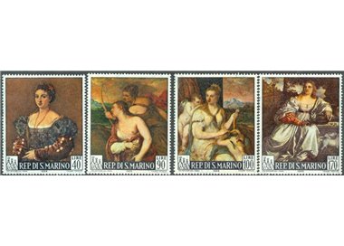 SAN MARINO 1966 Paintings by Titian 4v MNH**