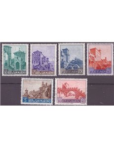 SAN MARINO 1966 Vedute 6v MNH**