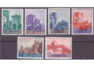 SAN MARINO 1966 Views 6v MNH**