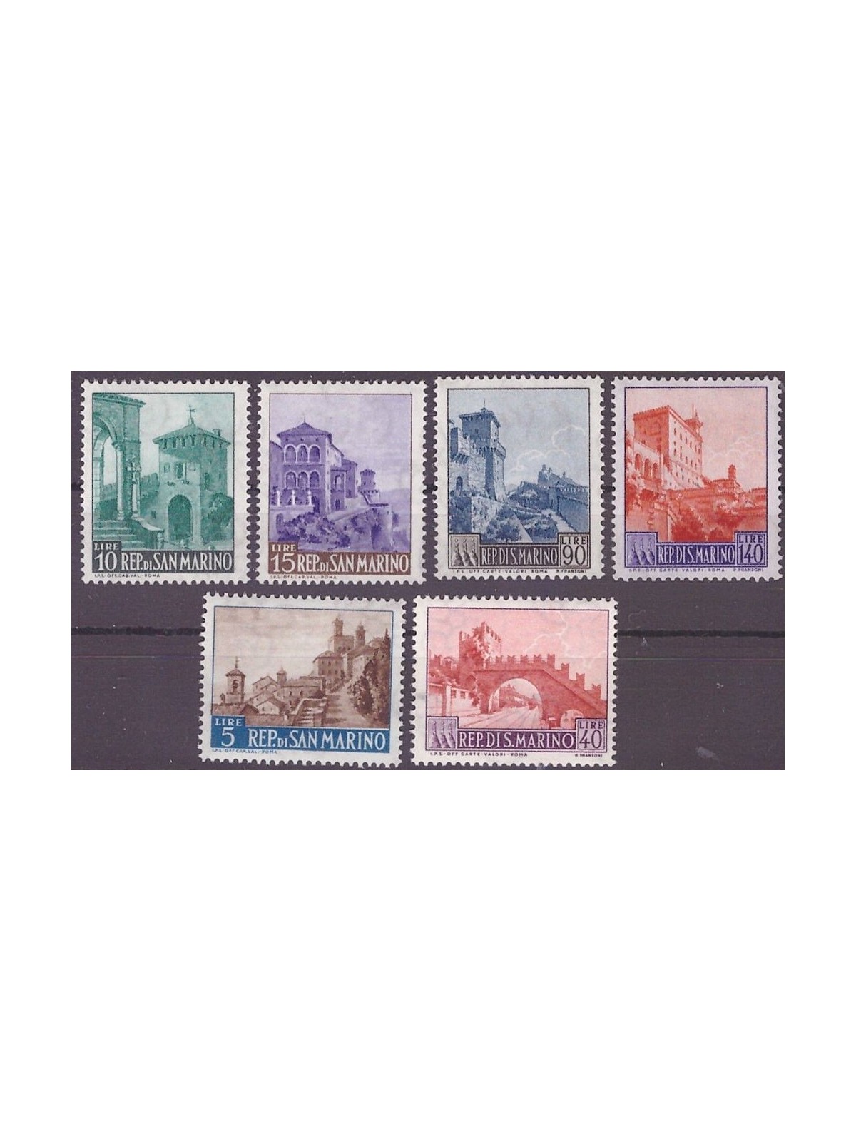 SAN MARINO 1966 Views 6v MNH**