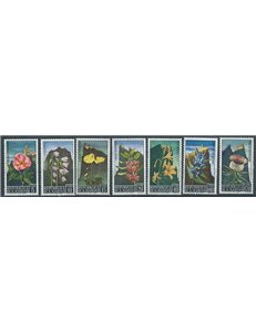 SAN MARINO 1967 Fiori, 3ª emissione 7v MNH**