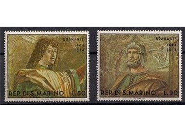 SAN MARINO 1969 Paintings by Bramante 2v MNH**