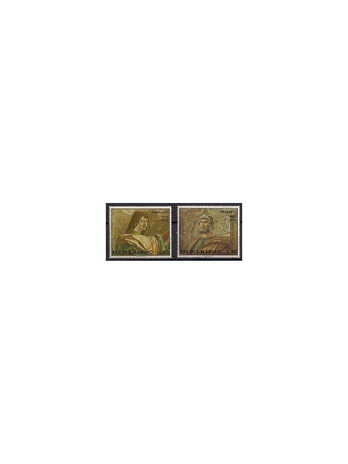 SAN MARINO 1969 Paintings by Bramante 2v MNH**