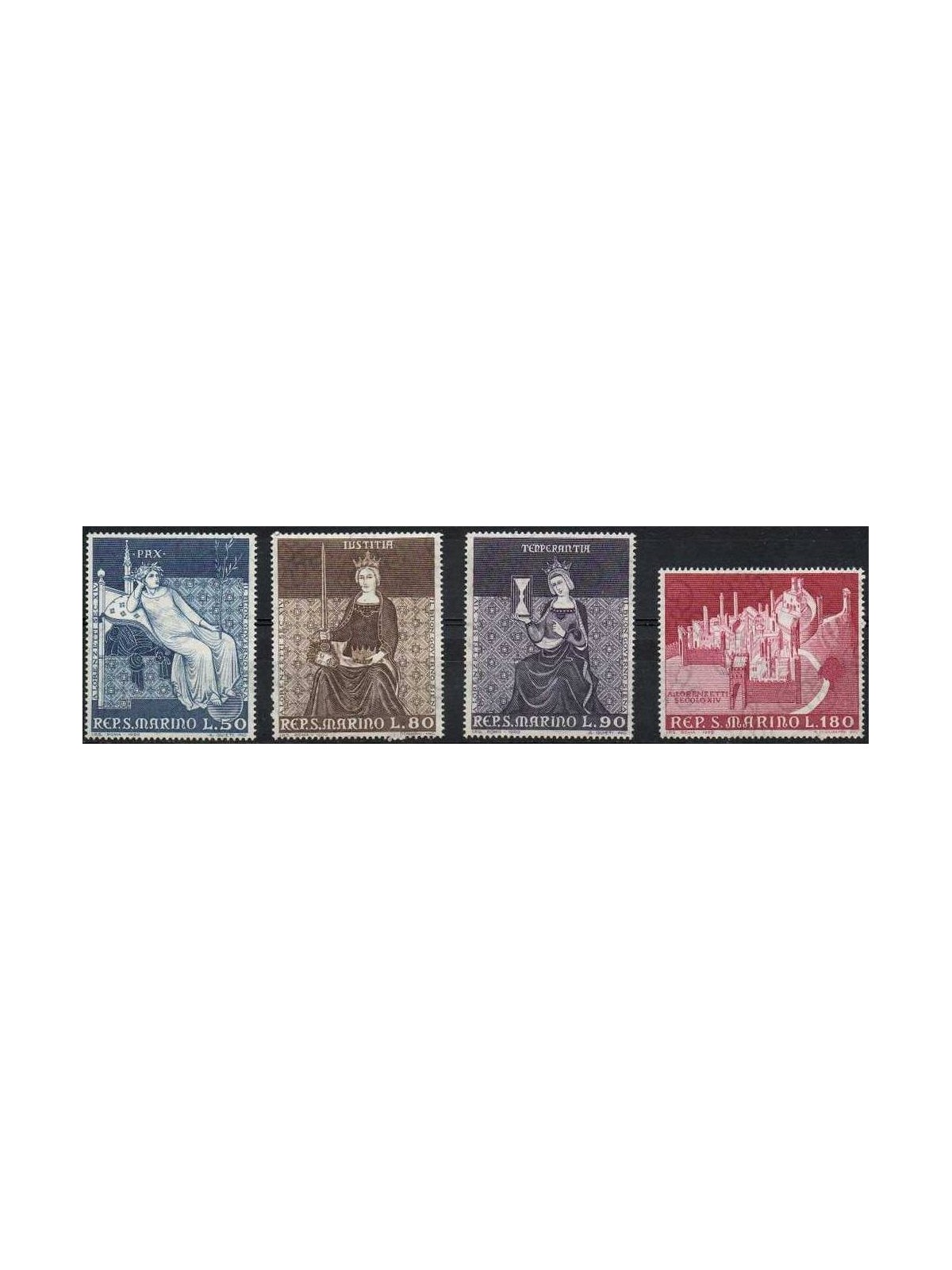 SAN MARINO 1969 Dipinti di Lorenzetti 4v MNH**