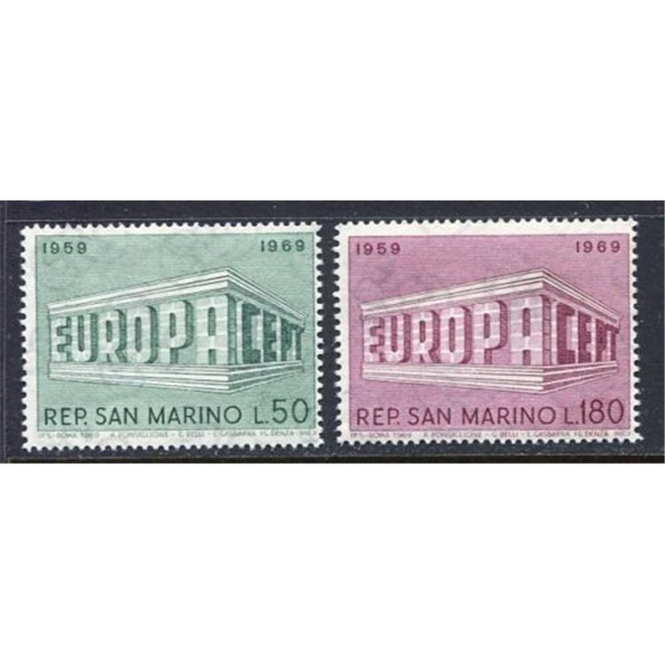 SAN MARINO 1969 Europe 2v MNH**