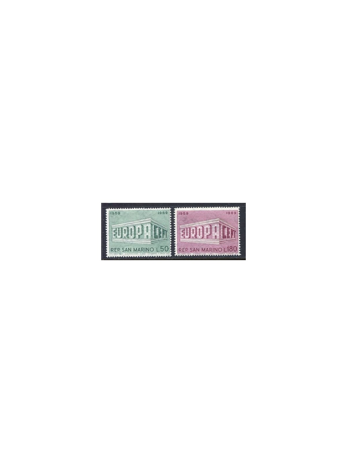 SAN MARINO 1969 Europe 2v MNH**