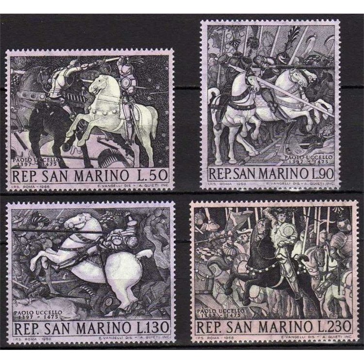 SAN MARINO 1968 Paolo Uccello 4v MNH**
