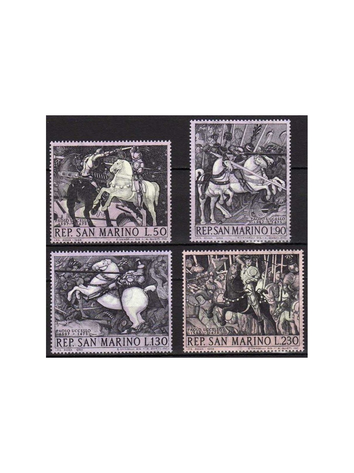 SAN MARINO 1968 Paolo Uccello 4v MNH**