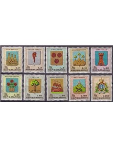 SAN MARINO 1968 Coats of arms 10v MNH**