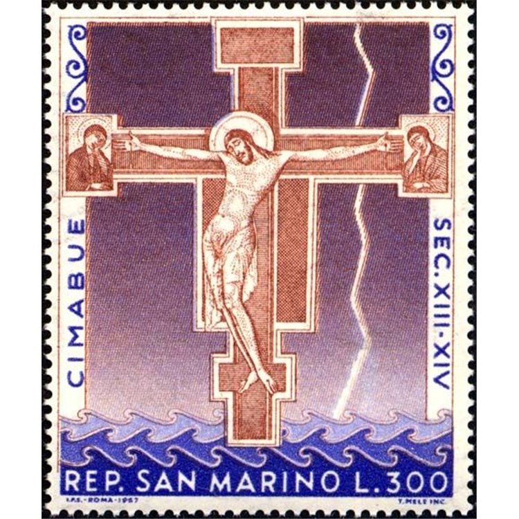 SAN MARINO 1967 The Crucifixion by Cimabue MNH**
