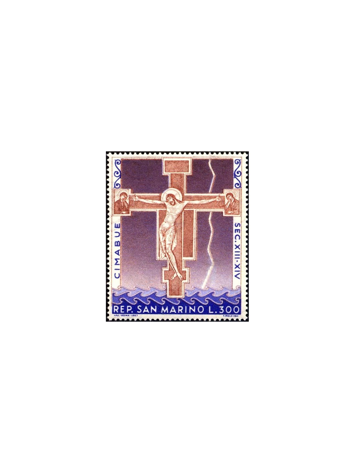 SAN MARINO 1967 The Crucifixion by Cimabue MNH**