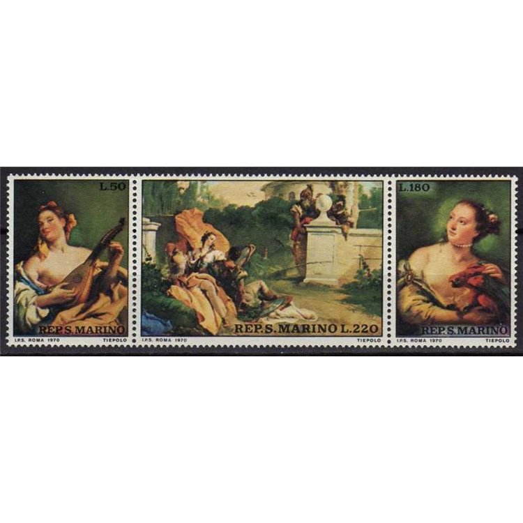 SAN MARINO 1970 Giambattista Tiepolo 3v MNH**