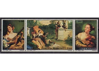 SAN MARINO 1970 Giambattista Tiepolo 3v MNH**