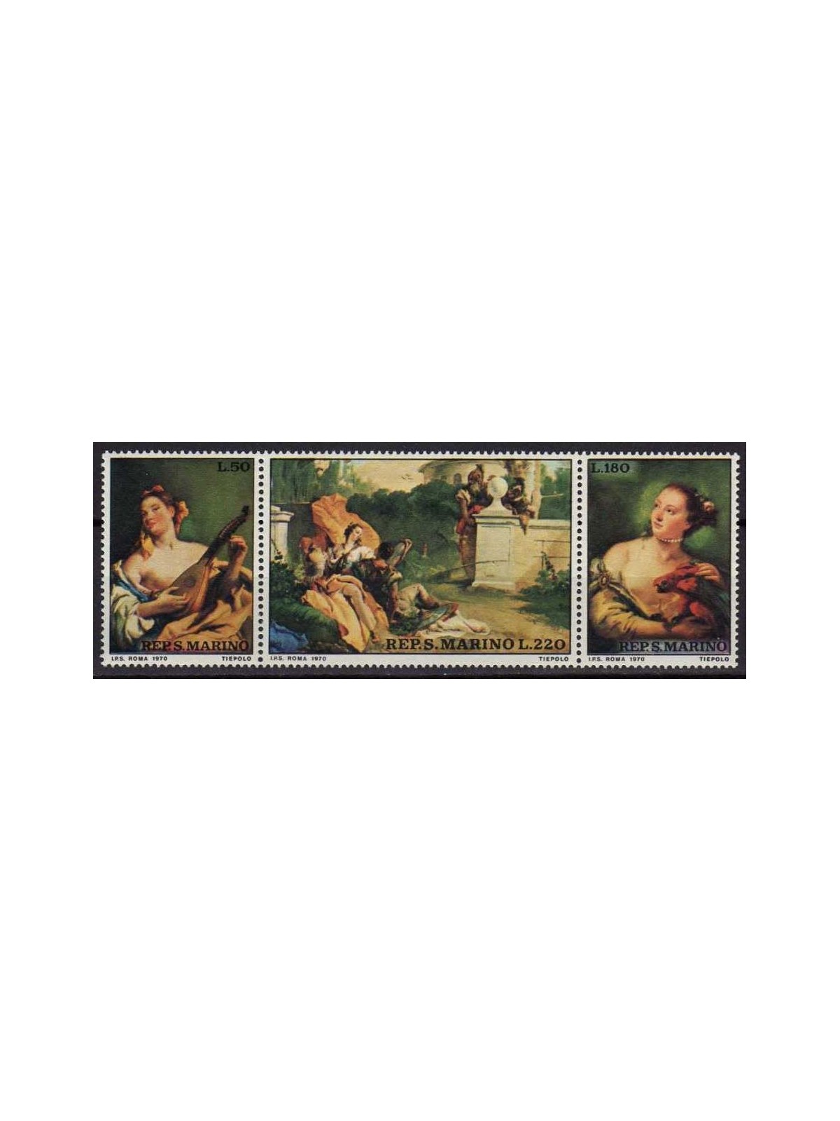 SAN MARINO 1970 Giambattista Tiepolo 3v MNH**