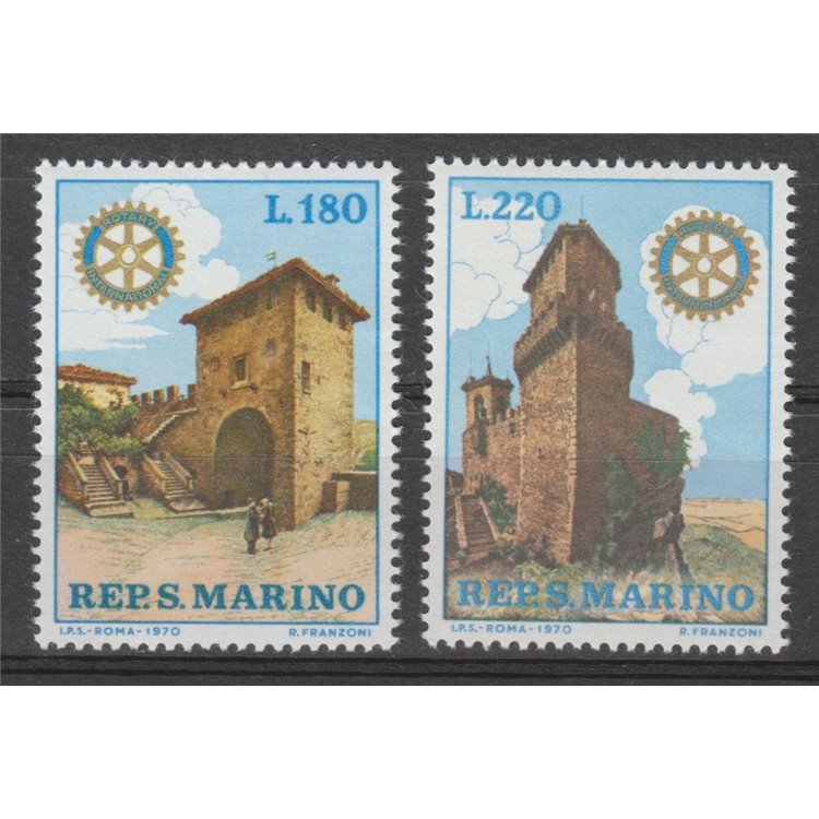 SAN MARINO 1970 Rotary International 2v MNH**