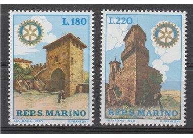 SAN MARINO 1970 Rotary International 2v MNH**