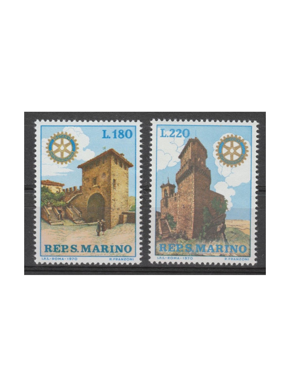 SAN MARINO 1970 Rotary International 2v MNH**