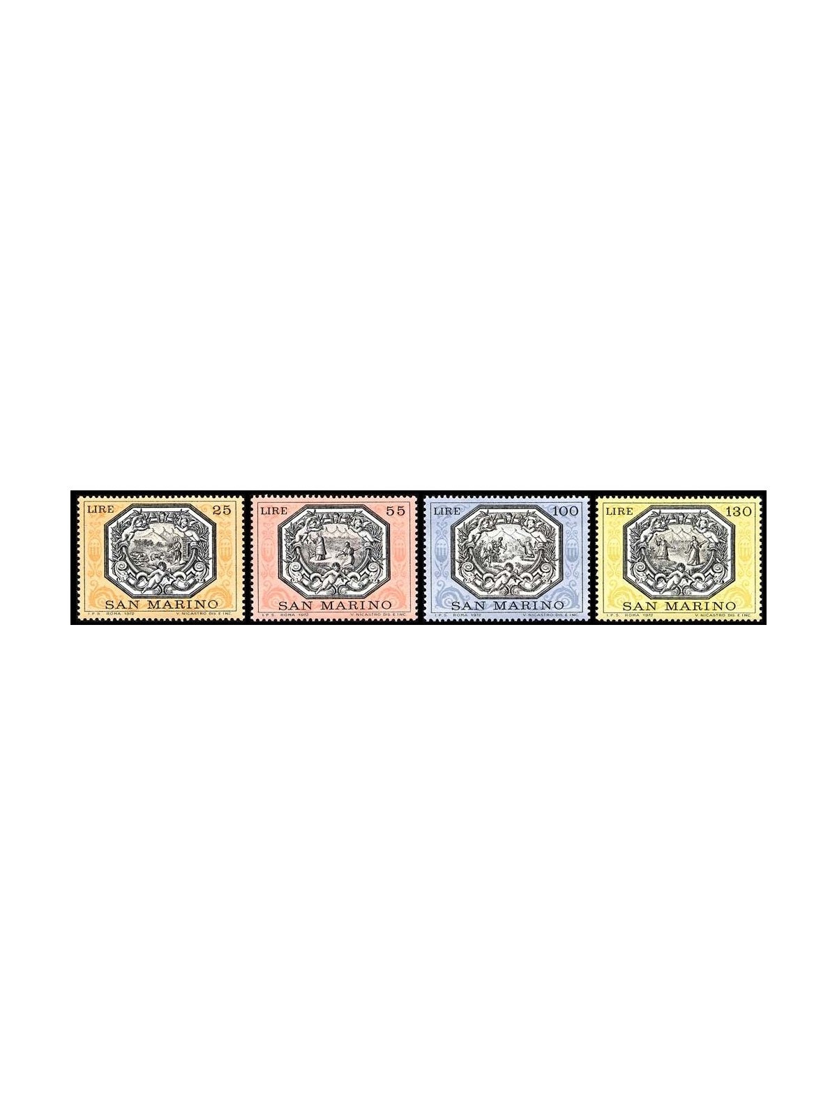 SAN MARINO 1972 Allegorie di San Marino 4v MNH**