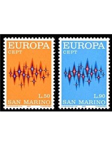 SAN MARINO 1972 Europe 2v MNH**