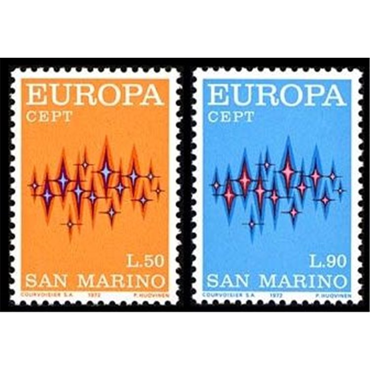 SAN MARINO 1972 Europe 2v MNH**