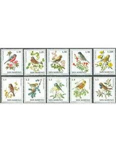 SAN MARINO 1972 Fauna avicola 10v MNH**