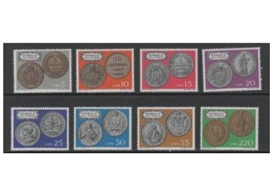 SAN MARINO 1972 Coins of San Marino 8v MNH**
