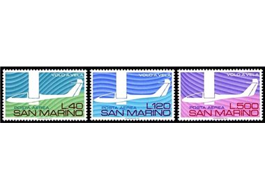 SAN MARINO 1974 Volo a vela (posta aerea) 3v MNH**